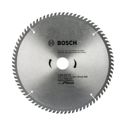 Bosch SIERRA CIRCULAR DE MESA ECO for Wood - 10" | 80 DIENTES