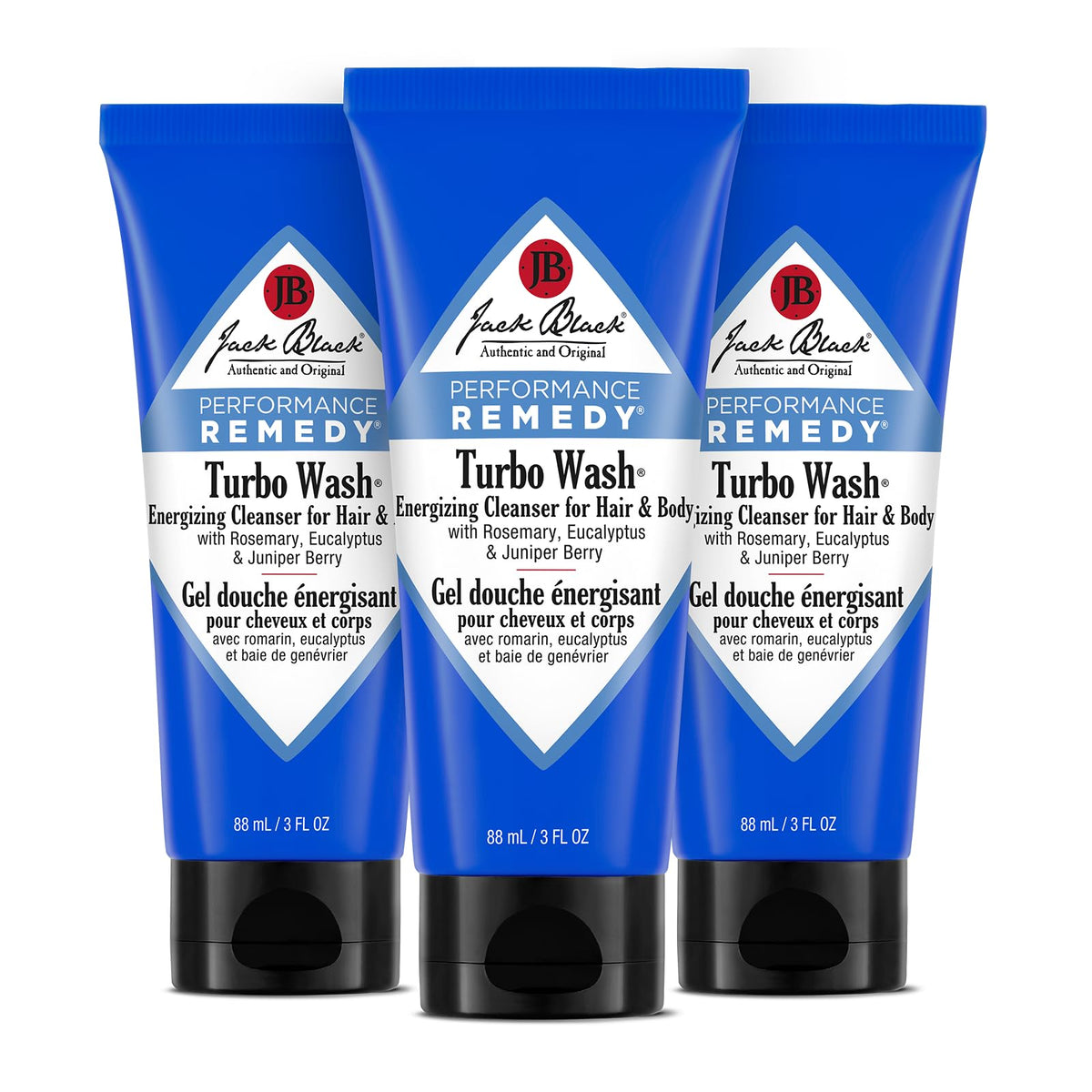 Jack Black Turbo Wash Road Warriors, 3-pack