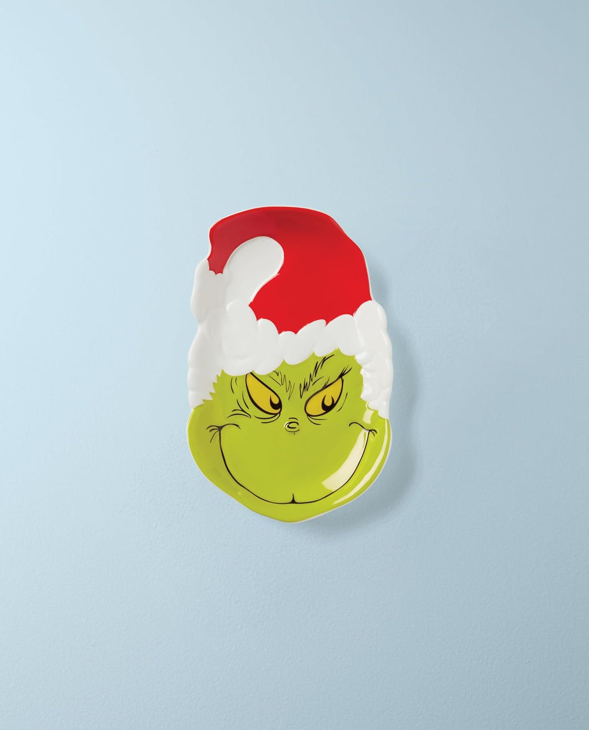 Lenox 894168 Merry Grinchmas - Plato de caramelo para Navidad y día festivo