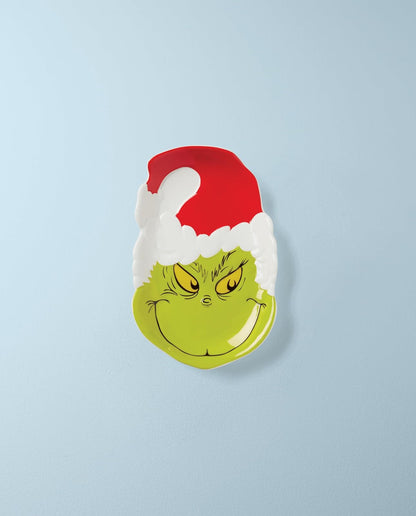 Lenox 894168 Merry Grinchmas - Plato de caramelo para Navidad y día festivo