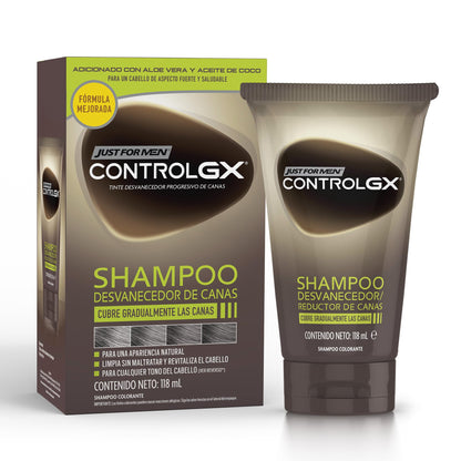Just for Men Control Gx Shampoo Desvanecedor Progresivo De Canas, 118ml