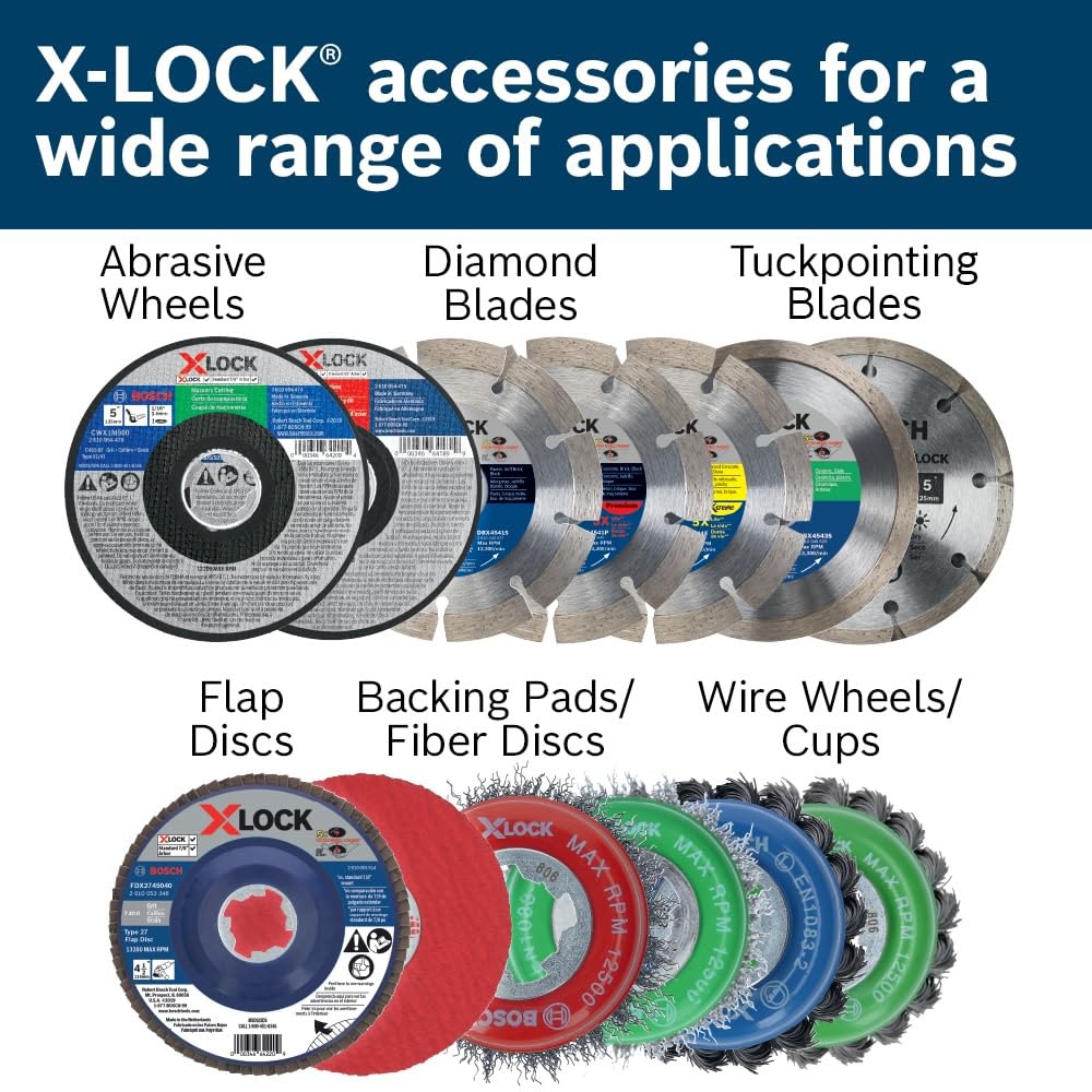Bosch CMWX450 4-1/2" X-Lock - Ruedas múltiples de carburo