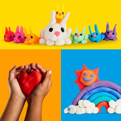 Play-Doh Super Pack de 65 latas de masa moldeable en distintos colores como Play-Doh Clásica, Color Burst, Sparkle y más, para niños y niñas a partir de 3 años