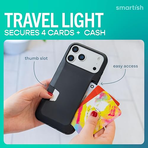 Smartish Wallet Slayer Vol. 1 Funda Tipo Portafolios para iPhone 2025 Pro MAX