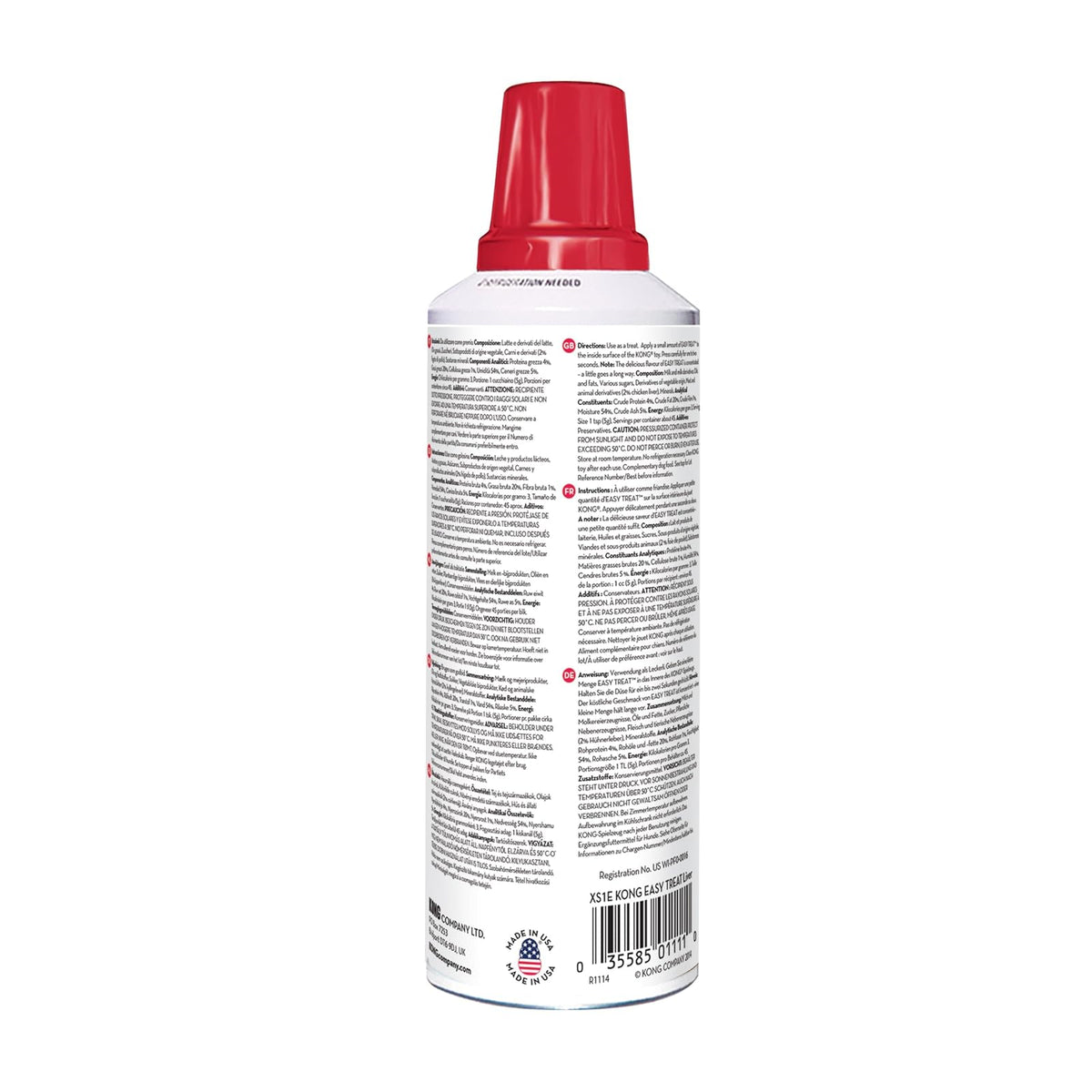 KONG XS1 Easy Treat Crema Higado para Perros, Blanco, 8-ounce