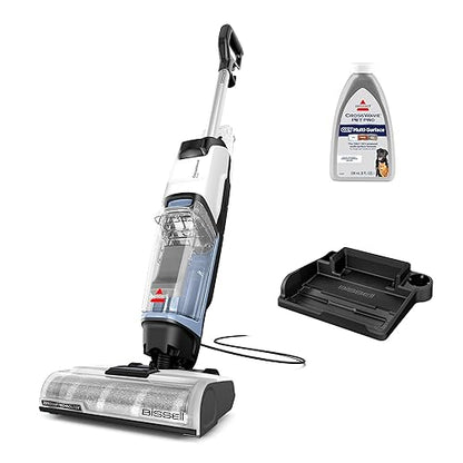 Bissell CrossWave Edge Zero-Gap Trapeador al aspiradora en seco húmedo, 4111A | Potente succión para suelos de baldosas y eliminación de manchas; borde de espacio cero llega a zócalos y esquinas