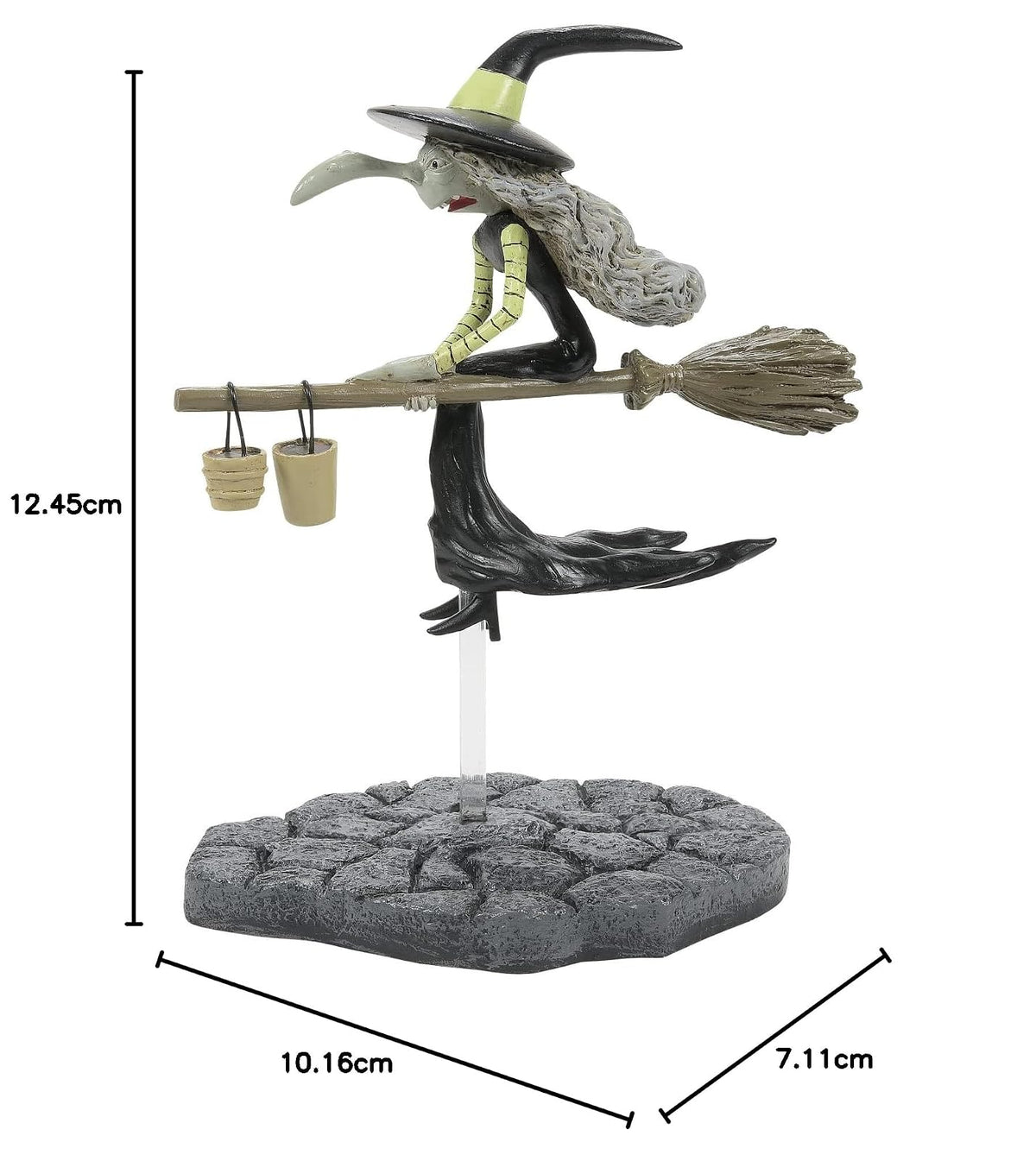Department 56 Disney The Nightmare Before Christmas Village Accessories Figura de Helgamine La Bruja, 4.9 Pulgadas, Multicolor
