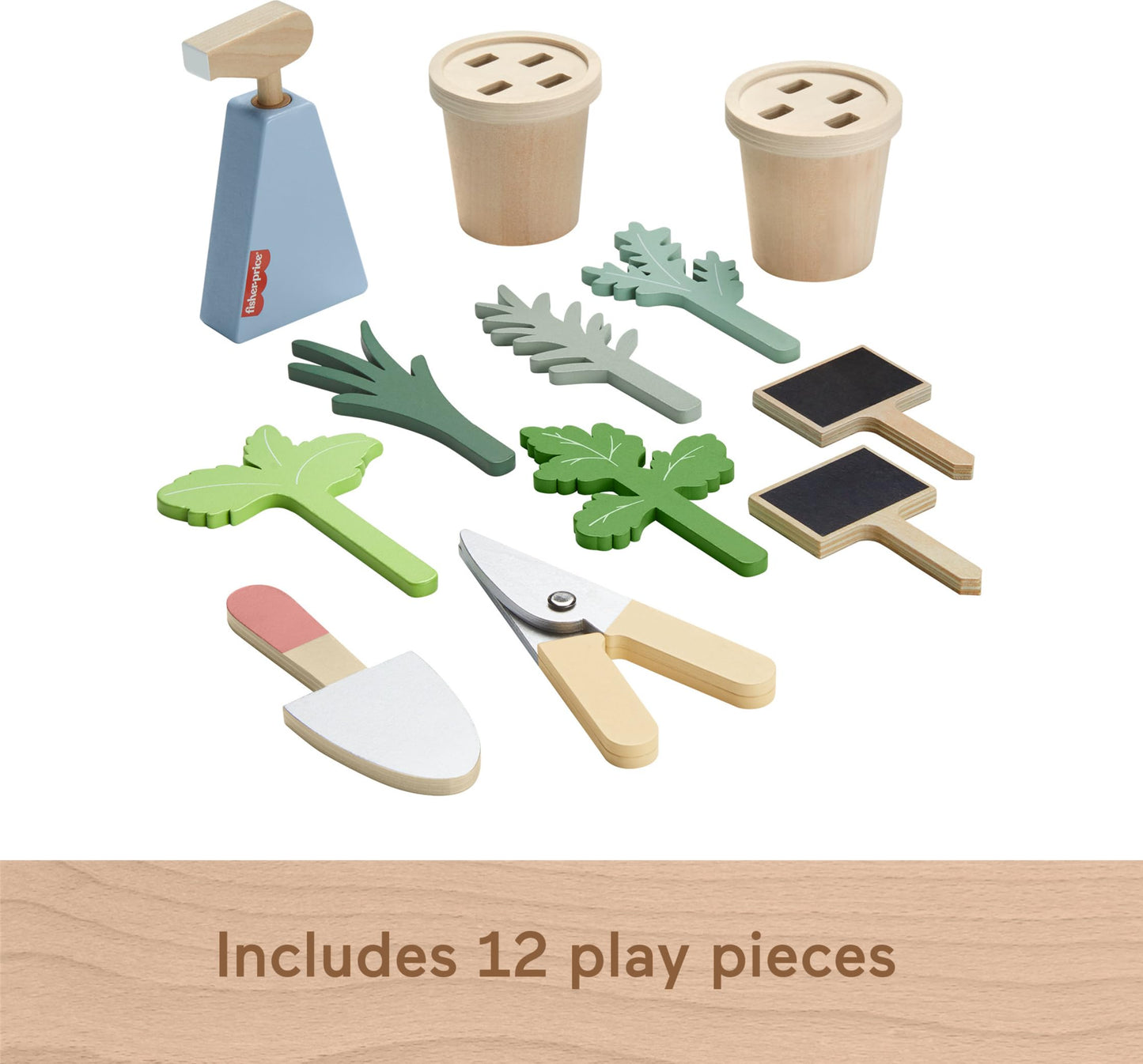 Fisher-Price Juguete para Bebés Jardinería de Madera para bebés de 3 años en adelante