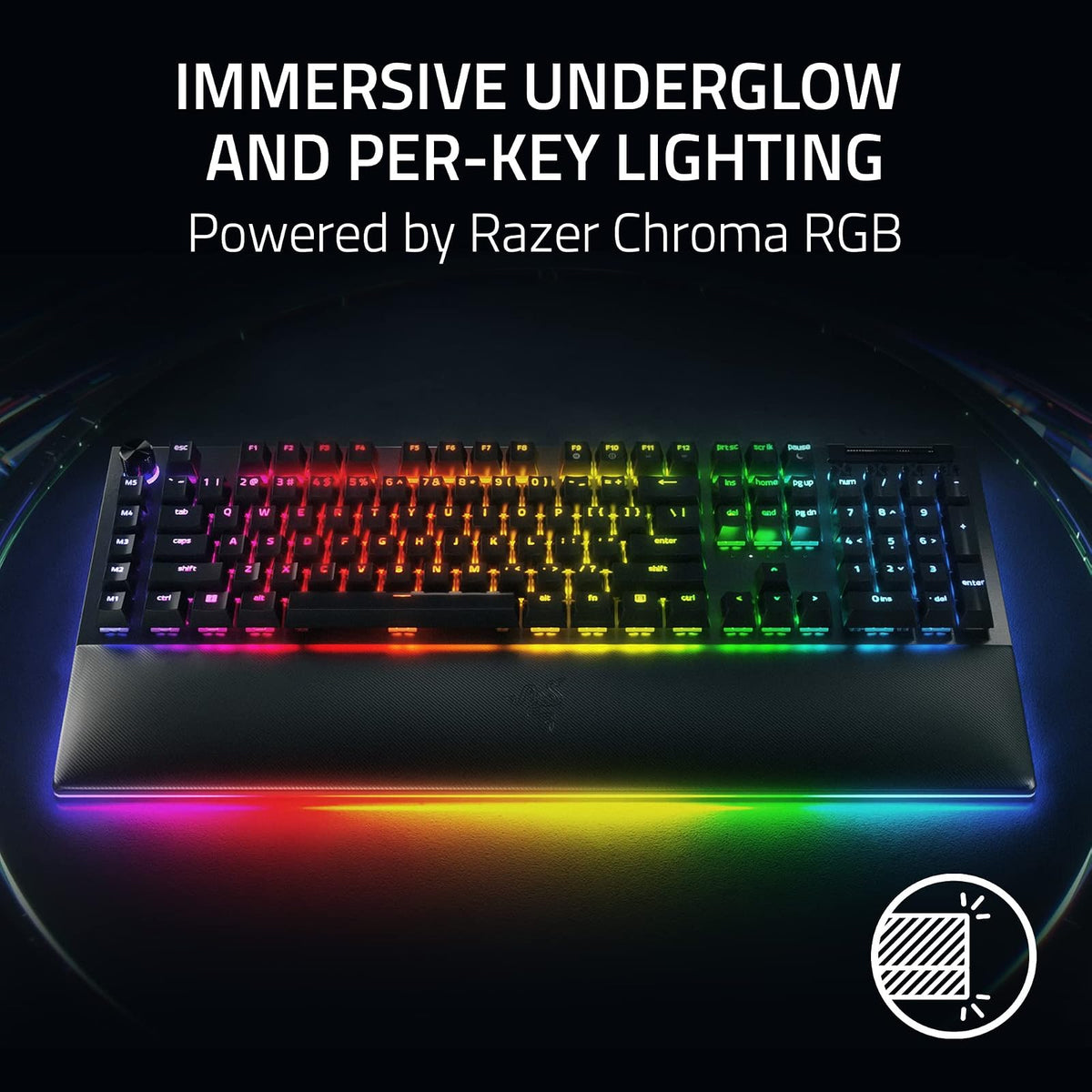 Razer V4 Pro - Mechanical Gaming Keyboard (Green Switch) - US Layout - NASA