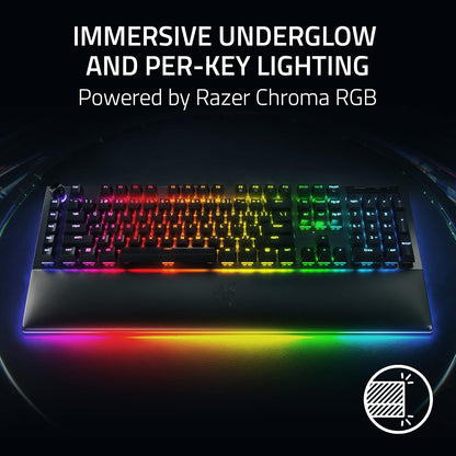 Razer V4 Pro - Mechanical Gaming Keyboard (Green Switch) - US Layout - NASA