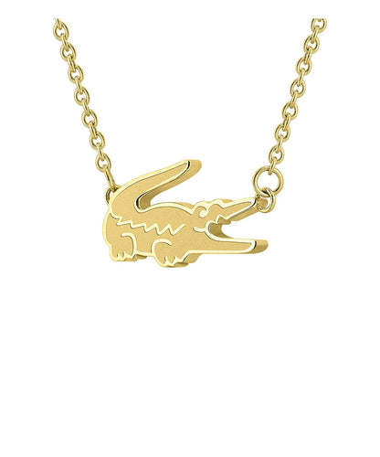 Lacoste - Pulsera para Mujer Dorada Acero Inoxidable Cadena Fina Diseño Elegante Moderno Joyería Original Regalo Mujer.
