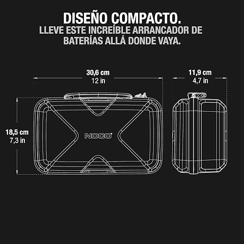 NOCO GBC102 Estuche de Protección de Goma EVA Boost X para Arrancadores de Emergencia de Litio GBX55 UltraSafe