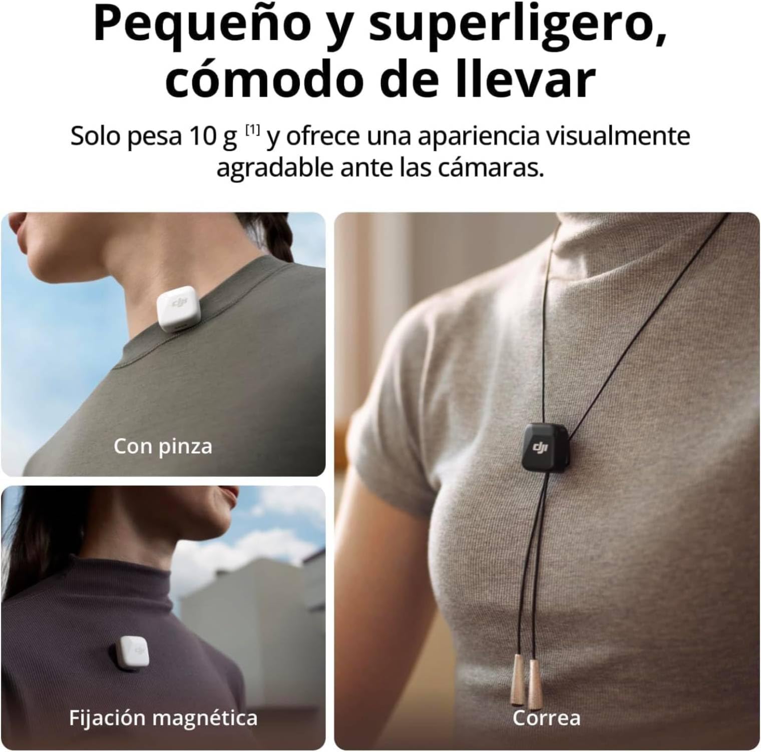 dji Mic Mini (2 TX + 1 RX), Audio Rico en Detalles, micrófono lavalier inalámbrico para cámara/Android, vlog para 2 Personas, producción en Equipo