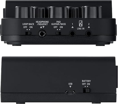Roland GO:Mixer PRO-X Mezclador de audio portátil para crear vídeos musicales de sonido profesional, transmisiones en directo y podcasts con dispositivos móviles. (GOMIXERPX)