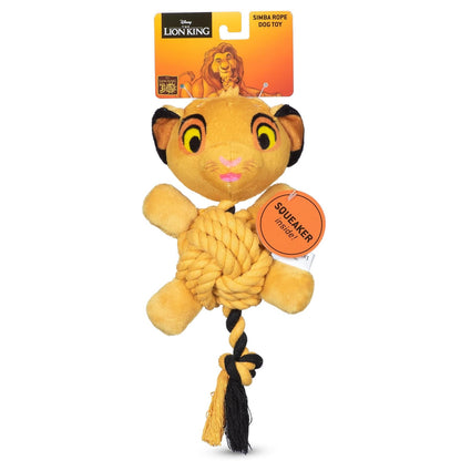 Disney Juguetes para Gato con Zacate Gatera, Varios Personajes - Cuerda de felpa Simba - 22,86cm