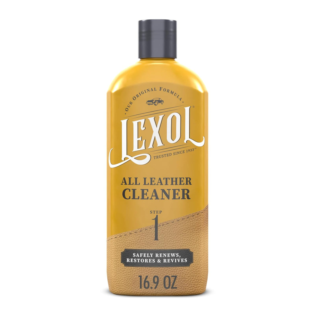 Lexol Limpiador para Cuero pH- 16.9 oz | Para uso en ropa de cuero, muebles, interiores de auto, zapatos, bolsos y accesorios