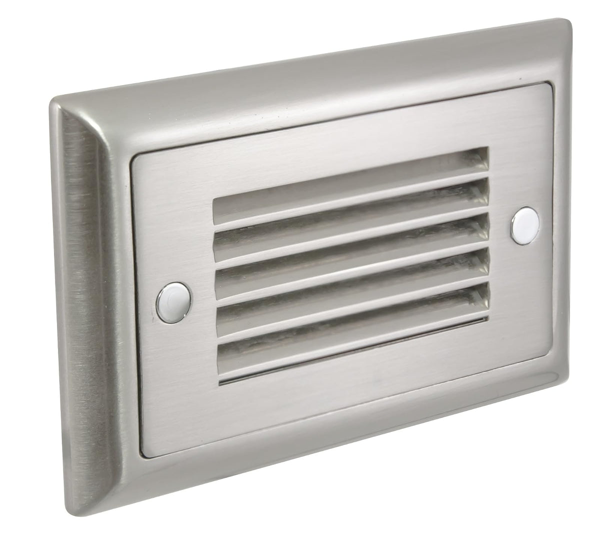 American Lighting SGL-HL-SS Horizontal Louver Faceplate for LED Step Light, Stainless Steel