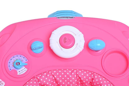 PRINSEL | Andadera y Asiento Acolchonado | Andadera para Bebé | Sonic Girl | Rosa | De 6 a 18 meses, Soporta Hasta 18 kg | Artículos para Bebés