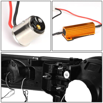 DNA Motoring HL-LB-FJC07-BK-SM-CL1 Faros Delanteros Lente Ahumado LED DRL + Luz Direccional Secuencial Negro/Humo/Transparente Par para Toyota FJ Cruiser 07-15