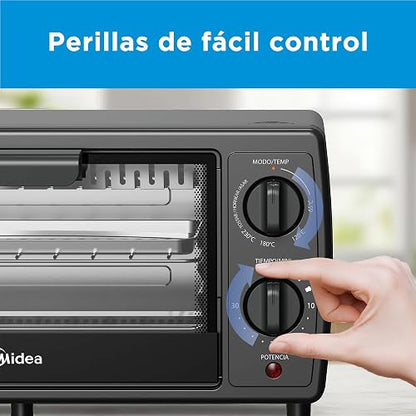 Midea MMTB12MS2B Horno tostador eléctrico, 12L, XpressBake