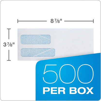 Columbian Envelopes Columbian (#9) Dubl-Vue - Sobres de seguridad para ventana, 3-7/8 x 8-7/8 pulgadas, blanco tintado, 500 unidades (CO165)