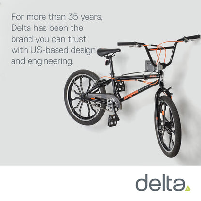 Delta Cycle - Soporte de pared para bicicleta individual, soporte horizontal para bicicleta, diseño de gancho resistente que proporciona una fácil instalación de acceso de almacenamiento, soporte soporta hasta 50 libras