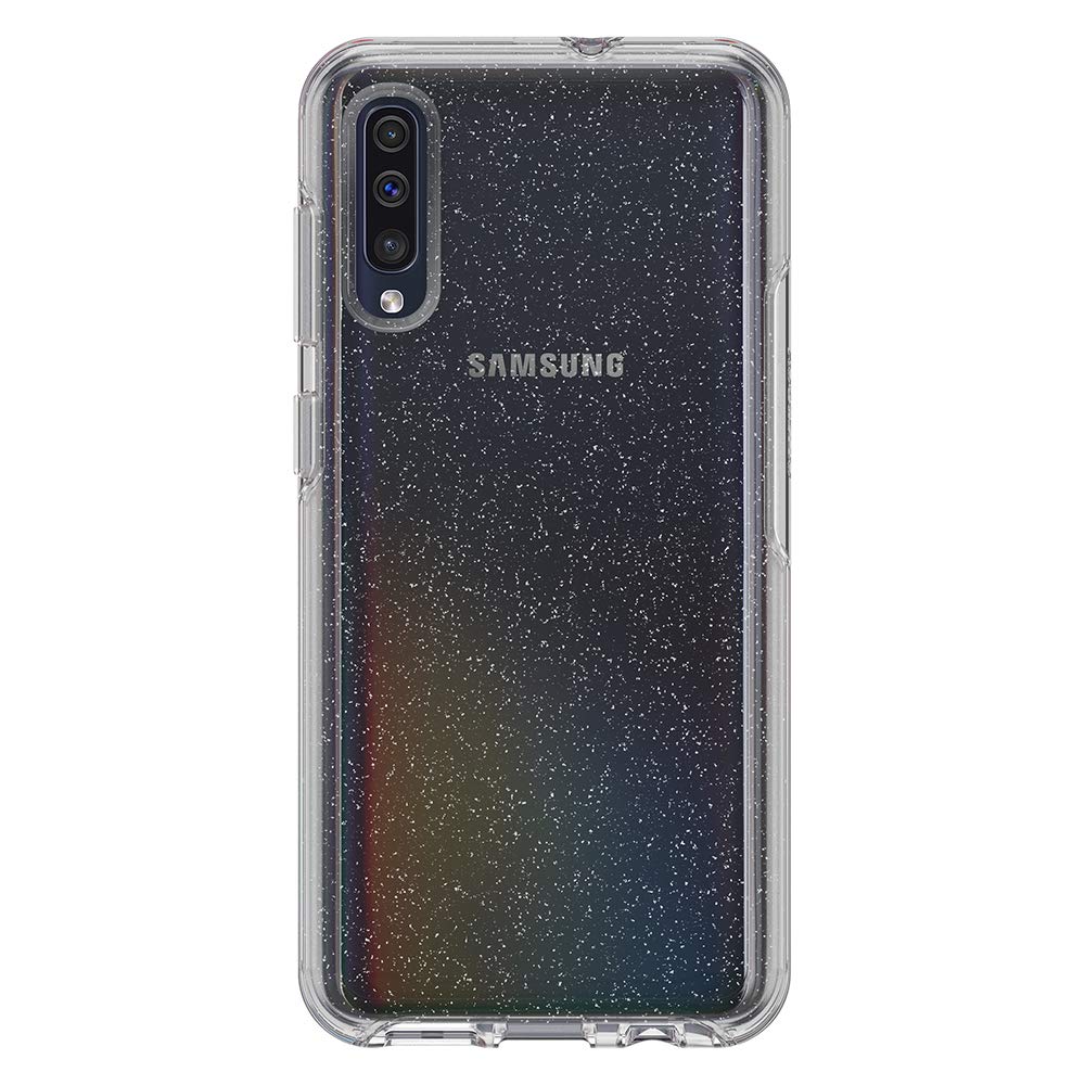 Otterbox Symmetry Clear Series Case for Samsung Galaxy A50 - Retail Packaging - Stardust (Silver Flake/Clear)