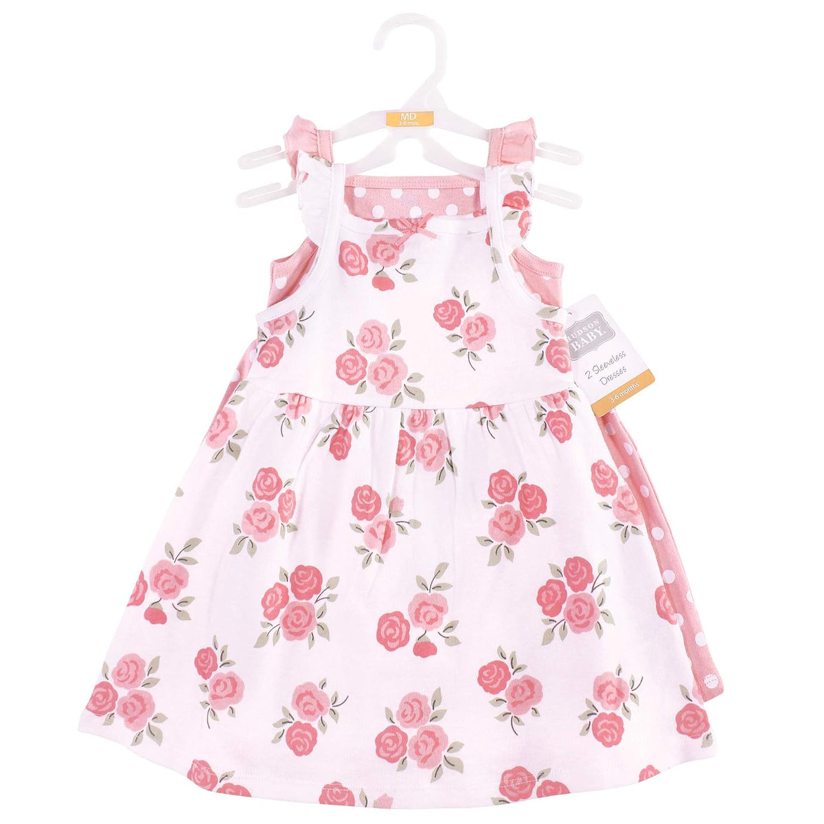 Hudson Baby Vestidos de algodón para niña