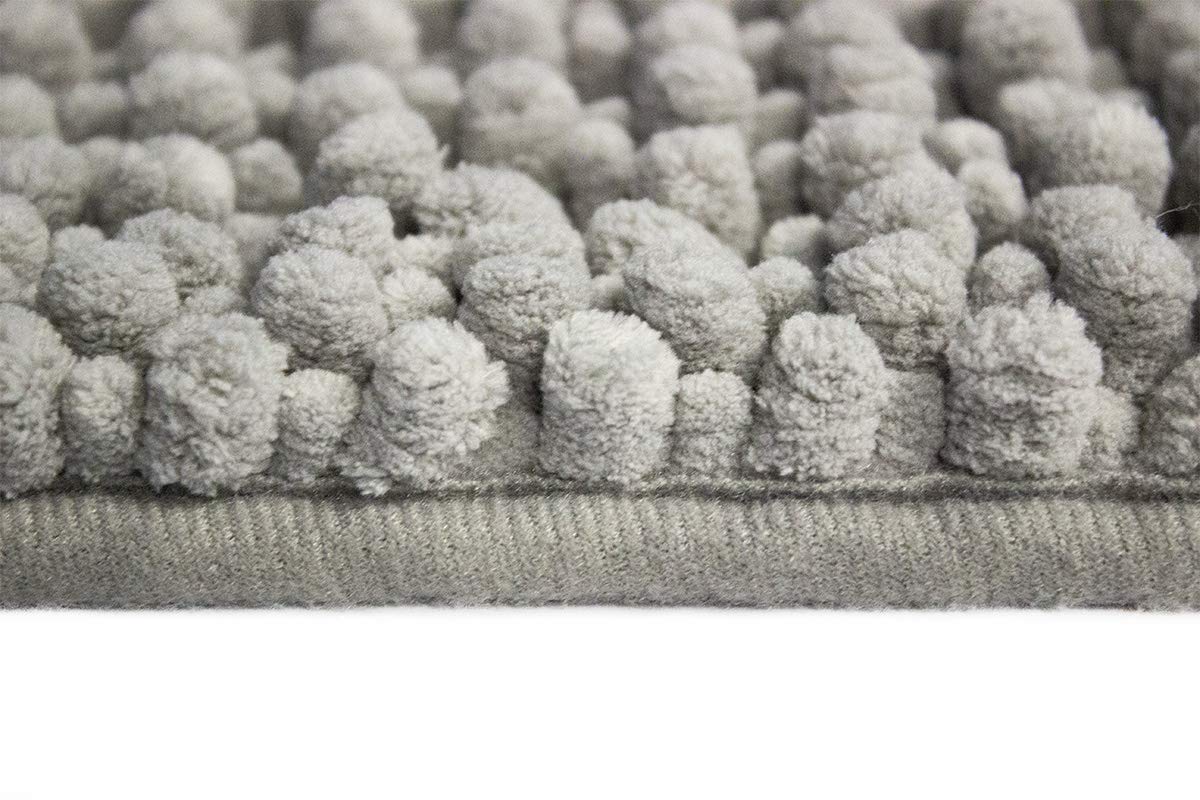 DIB TMC040-1000/100 Tapete de Baño Mix Chenille, Color Gris, 40x60 Cm