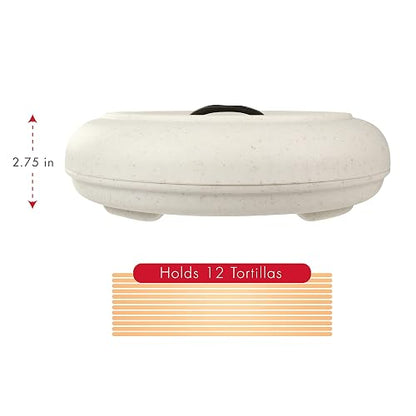 Dexas - Calentador de Tortilla para microondas, Extragrande, Color Avena Natural, 507-51WP