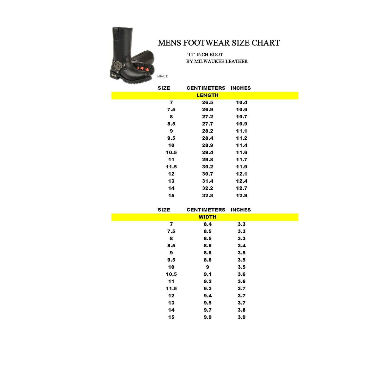 Milwaukee - Botas de motocicleta para hombre, Negro, 7.5 M US | Motocicleta de 11 pulgadas, piel de vacuno de alta calidad, lista para carretera