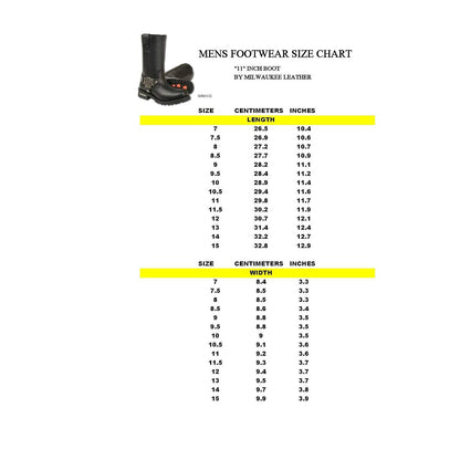 Milwaukee - Botas de motocicleta para hombre, Negro, 7.5 M US | Motocicleta de 11 pulgadas, piel de vacuno de alta calidad, lista para carretera