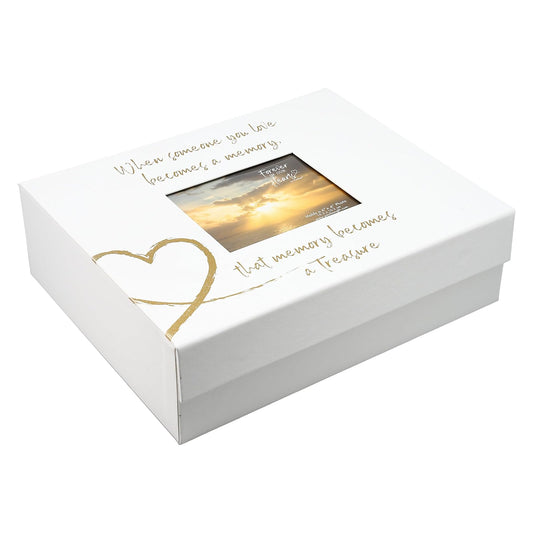 Pavilion- When Someone You Love Becomes a Memory-White & Gold Memory Box