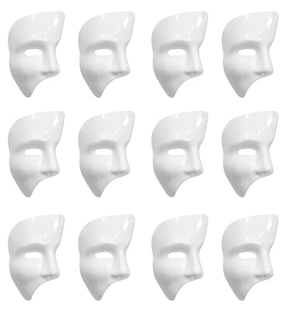 Beistle S60820-WAZ12 Fantasma Máscaras, Blanco