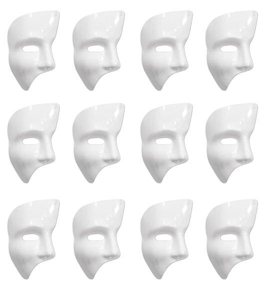 Beistle S60820-WAZ12 Fantasma Máscaras, Blanco