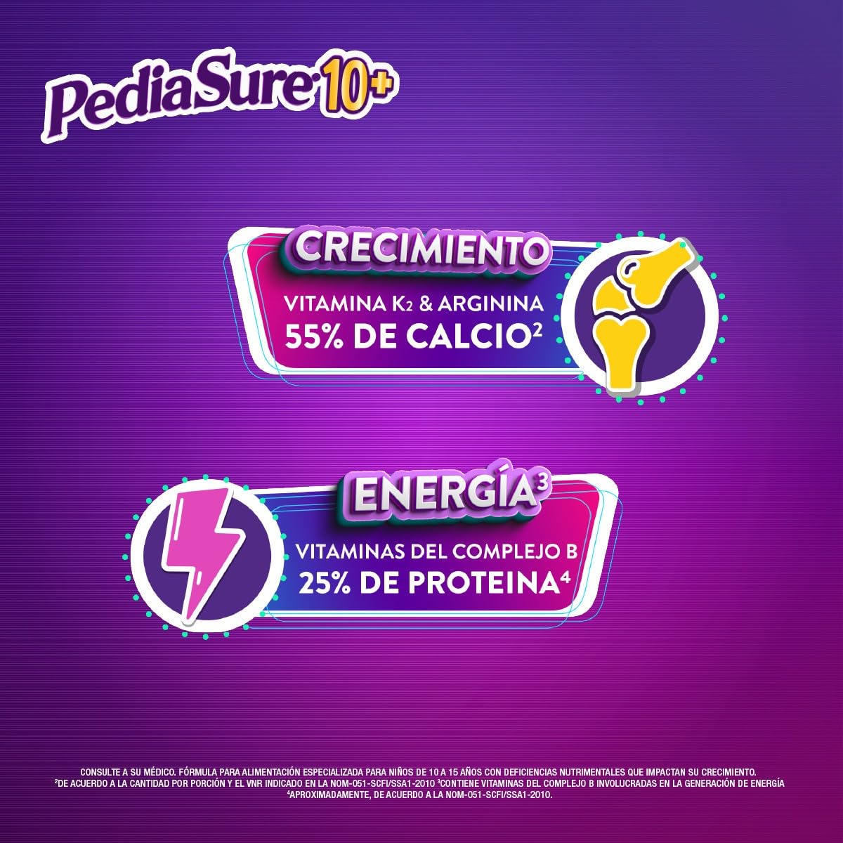 PediaSure 10+ Vainilla- Alimentación Especializada Pack 24 de 220 ml | Formula especializada para adolescentes de 10 a 15 años con nutrientes esenciales que apoyan al crecimiento de los huesos.