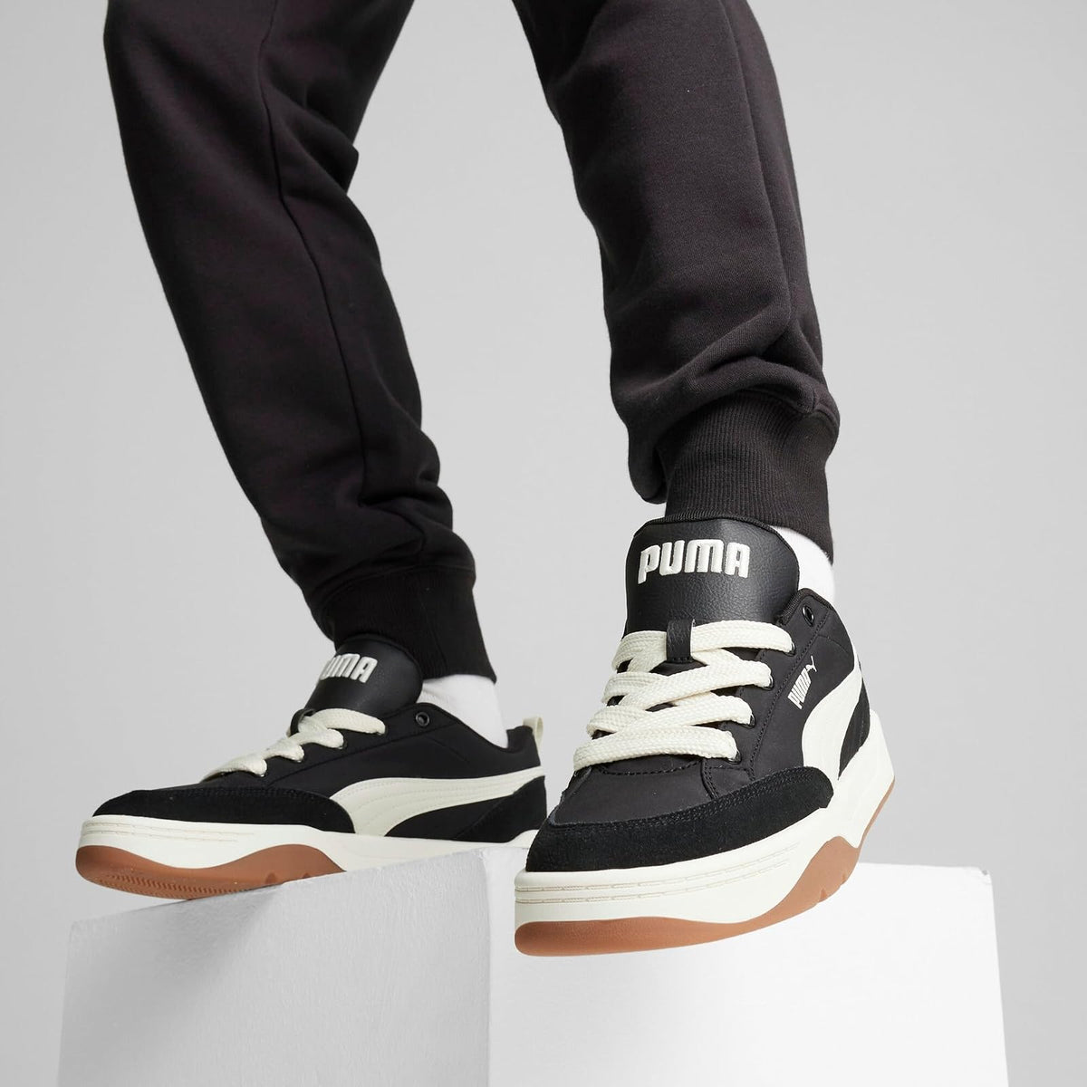 PUMA, Tenis Casuales Park Lifestyle Street, Unisex, Negro, Talla 25,5