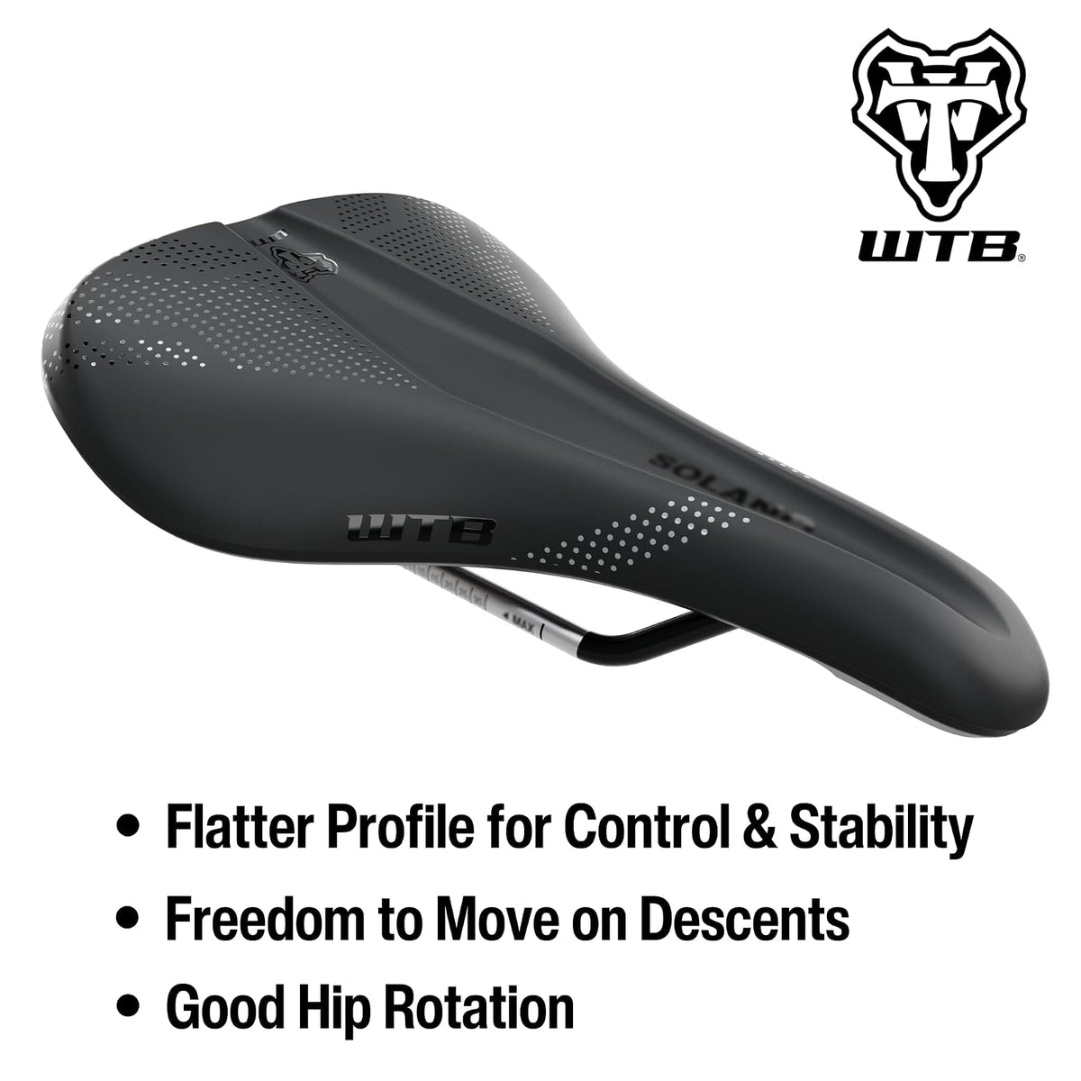 WTB Solano Wide Fusion Form Cromoly - Sillín Negro