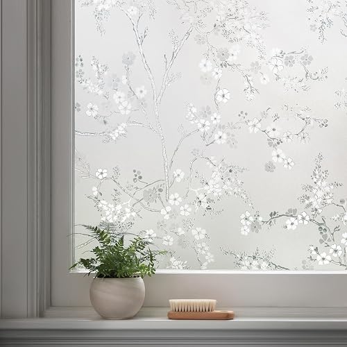 Artscape Blossom - Película Decorativa para Ventana de privacidad con patrón de Vidrio Texturizado, no calcomanía y protección UV, fácil de aplicar y extraíble, 24 x 36 Pulgadas, Fabricado en Estados