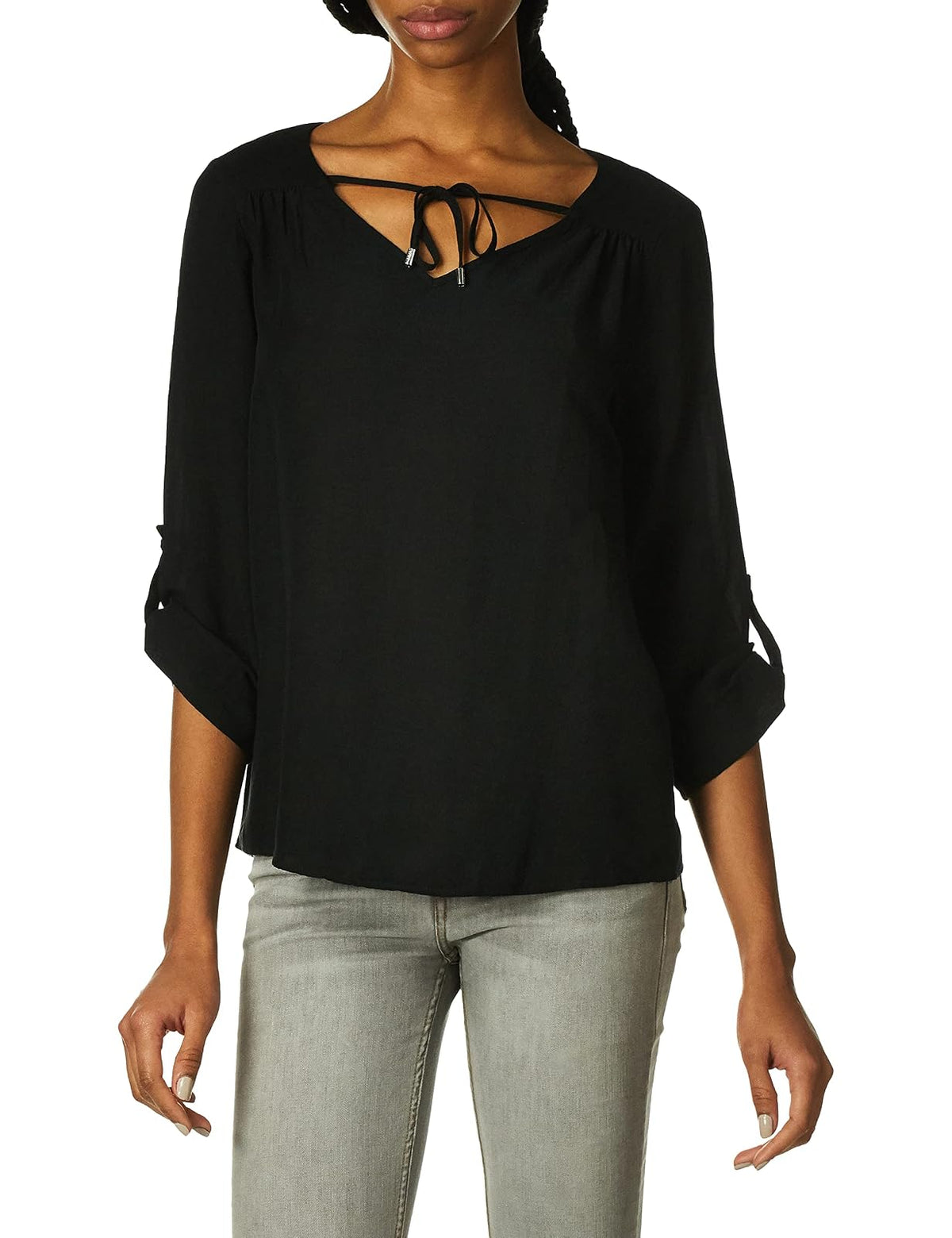Calvin Klein Rl/Slv con corbata @Cllr Blusas para Mujer