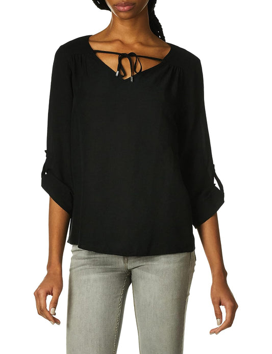 Calvin Klein Rl/Slv con corbata @Cllr Blusas para Mujer