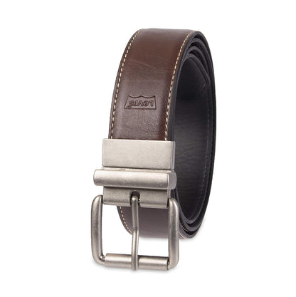 Levi's Cinturón Reversible, color Negro/Café