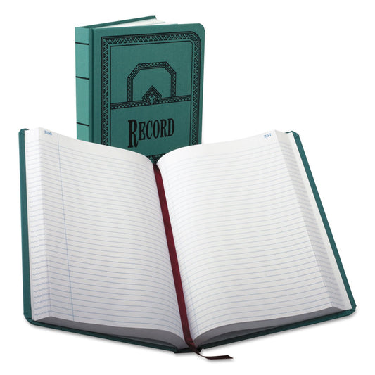 Boorum & Pease® - Libreta de abalorio de lona, 16 libras, 12 1/8 pulgadas x 7 5/8 pulgadas, 500 páginas, azul