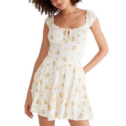 AEROPOSTALE Floral Smocked Vestido Informal Mujer