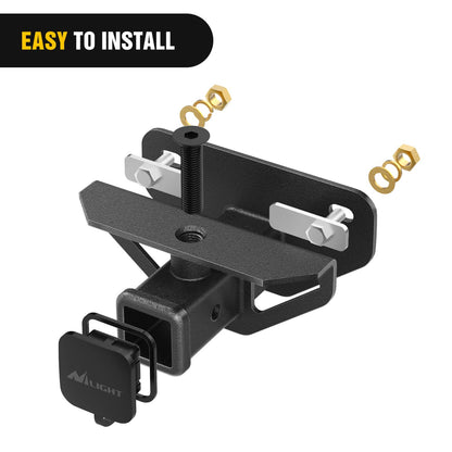Nilight Receptor de Enganche de Remolque Trasero 90055A, 5 cm, Clase 3, para Dodge Ram 1500 2003-2018 y Ram 2500/3500 2003-2013