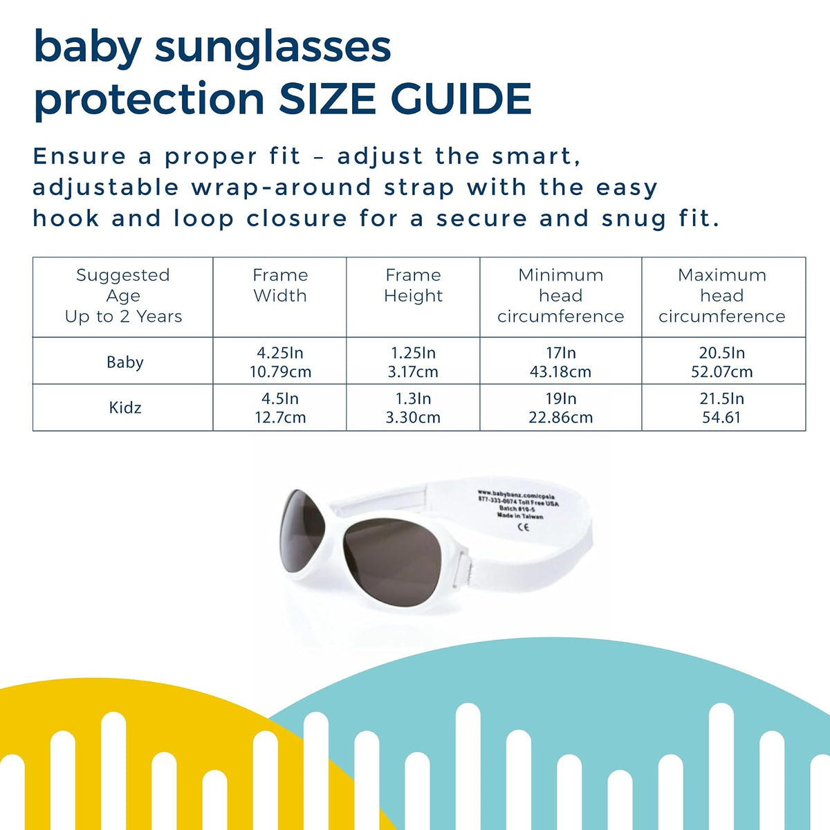 Baby Banz Retro Banz - anteojos de Sol ovaladas para bebé