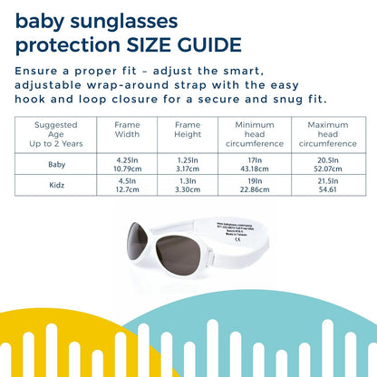 Baby Banz Retro Banz - anteojos de Sol ovaladas para bebé