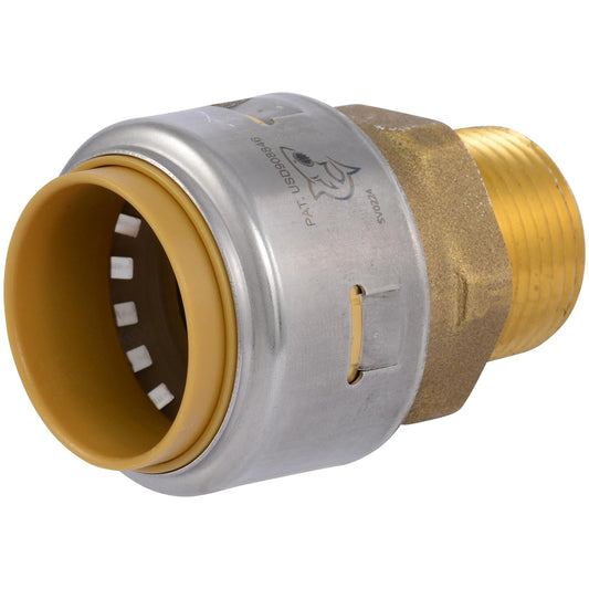 SharkBite Max - Adaptador reductor MNPT de 1 x 3/4 pulgadas, empuje para conectar, tubería PEX, cobre, CPVC, PE-RT, HDPE, UR142A
