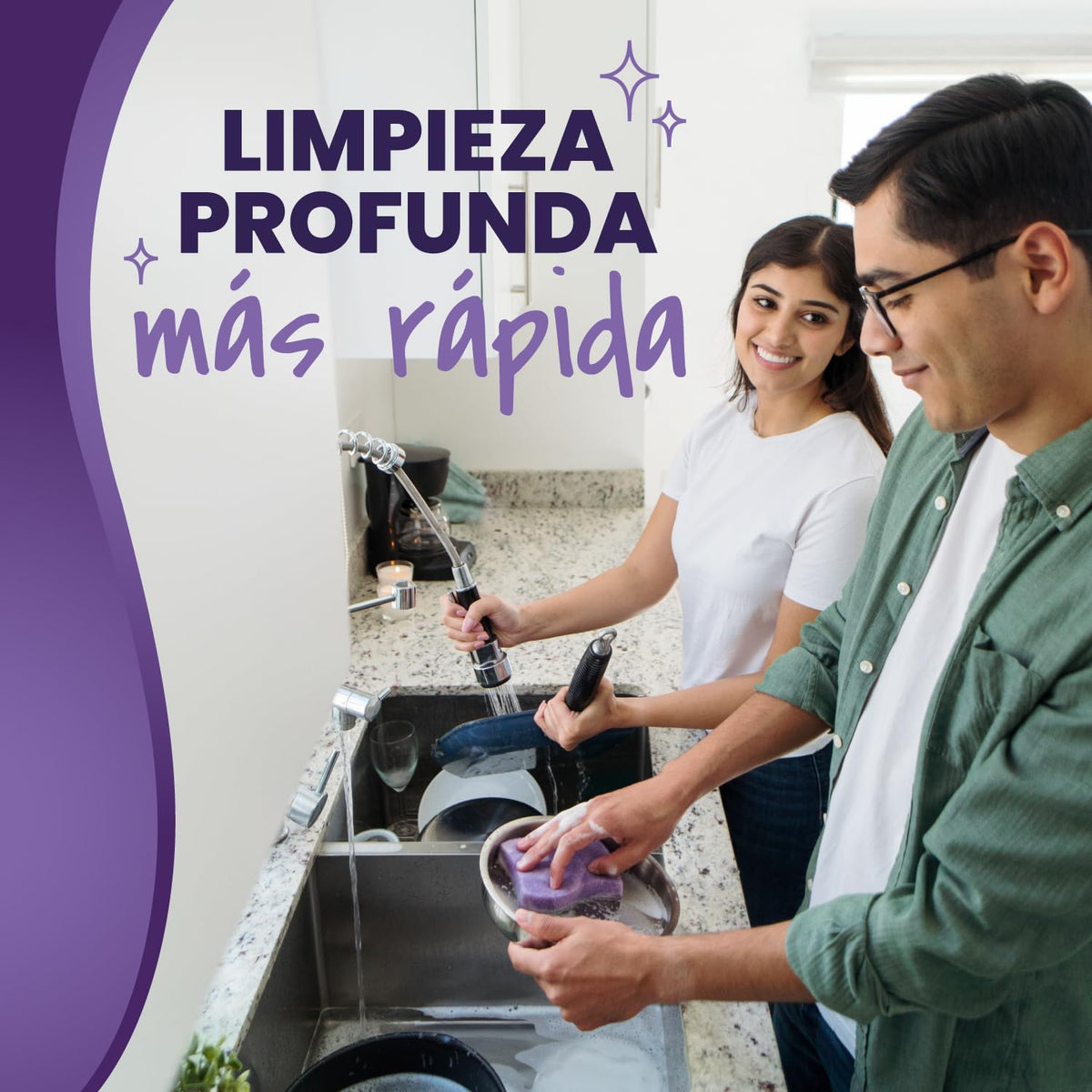Scotch-Brite Command 3M Sujeta Esponja de Cocina Fibra Esponja Extrema Chico 1 Pieza