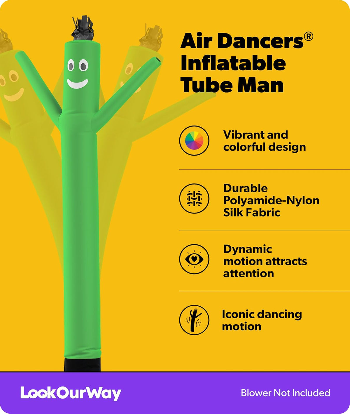 LookOurWay Tubo de Inflable de Aire Man fijación, 10-Feet, (no soplador)